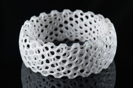 Custom 3D printed bracelet.